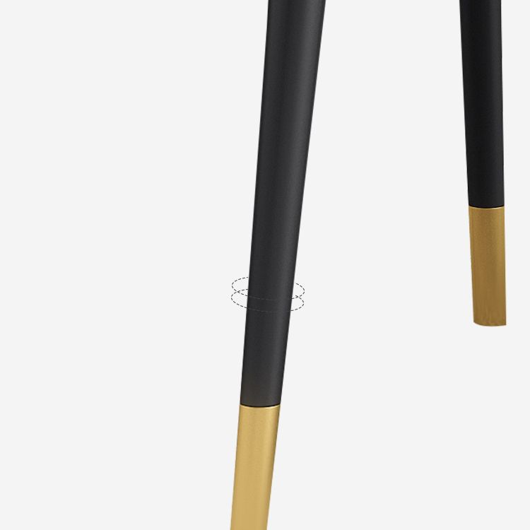 Glam Upholstered Arm Chair Faux Leather Open Back Dining Arm Chair for Home Clearhalo 'Dining Chairs' 'Dining Tables & Seating' 'dining_chair' 'furn' 'furn_dining_chair' 'Furniture' 'Kitchen & Dining Furniture' 1200x1200_be44a3a4-8f59-4e32-967a-64ff9221b186