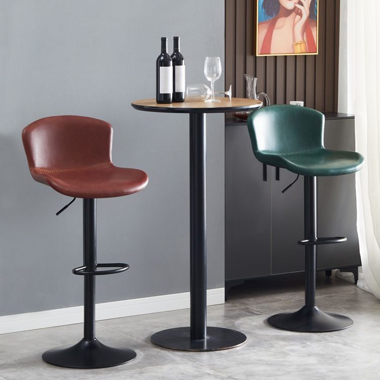 Hedendaagse stijl verstelbare gestoffeerde barstoel met metalen benen