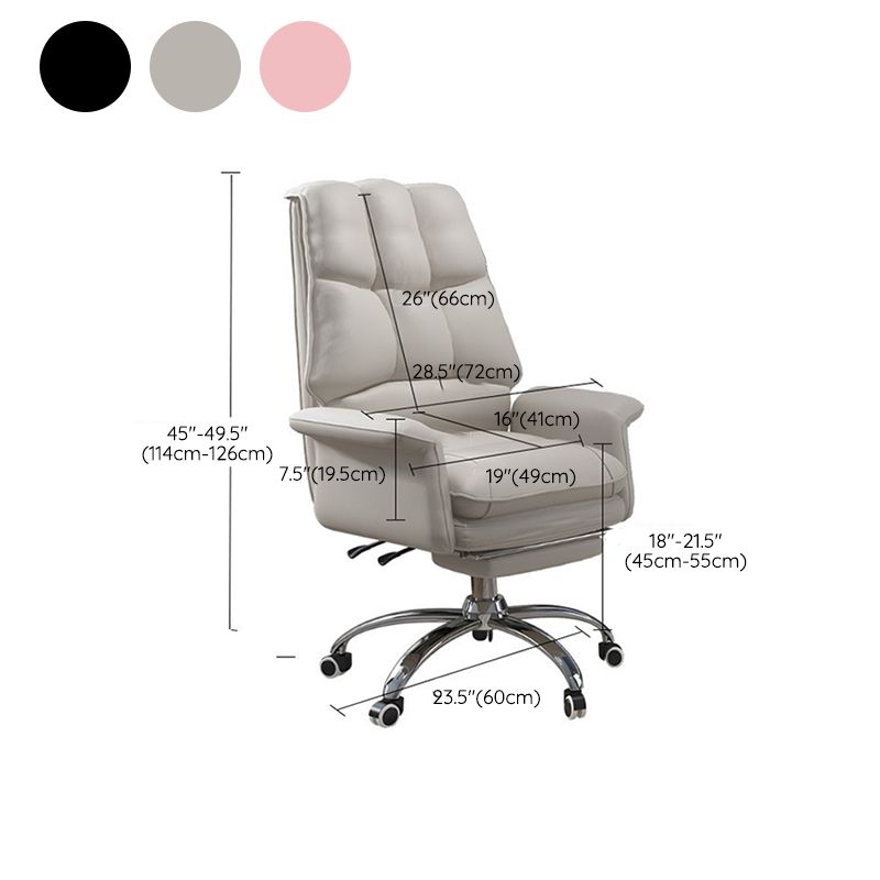 Silla ejecutiva de la silla ejecutiva ergonómica de cuero de cuero falso