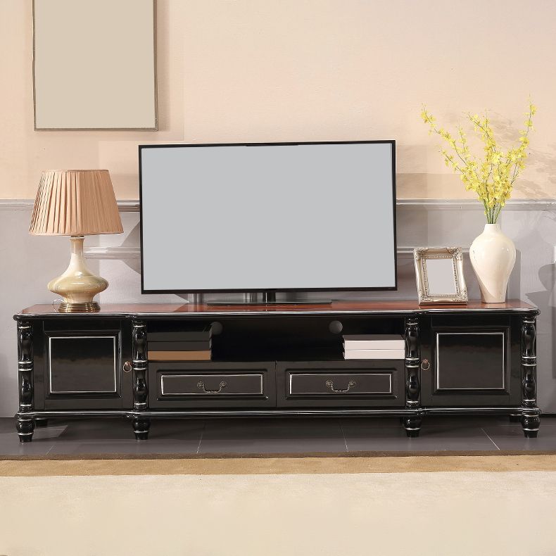 Scandinavian TV Media Stand Wooden Stand Console with Drawers Clearhalo 'furn' 'furn_tv_stands_entertainment_centers' 'Furniture' 'Living Room Furniture' 'TV Stands & Entertainment Centers' 'TV Stands & Media Storage Furniture' 'tv_stands_entertainment_centers' 1200x1200_be466694-5318-4c8c-9f4e-8cb0674081a0