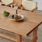 Solid Wood Furniture 1/4 Pieces Standard Height Dining Room Table Set