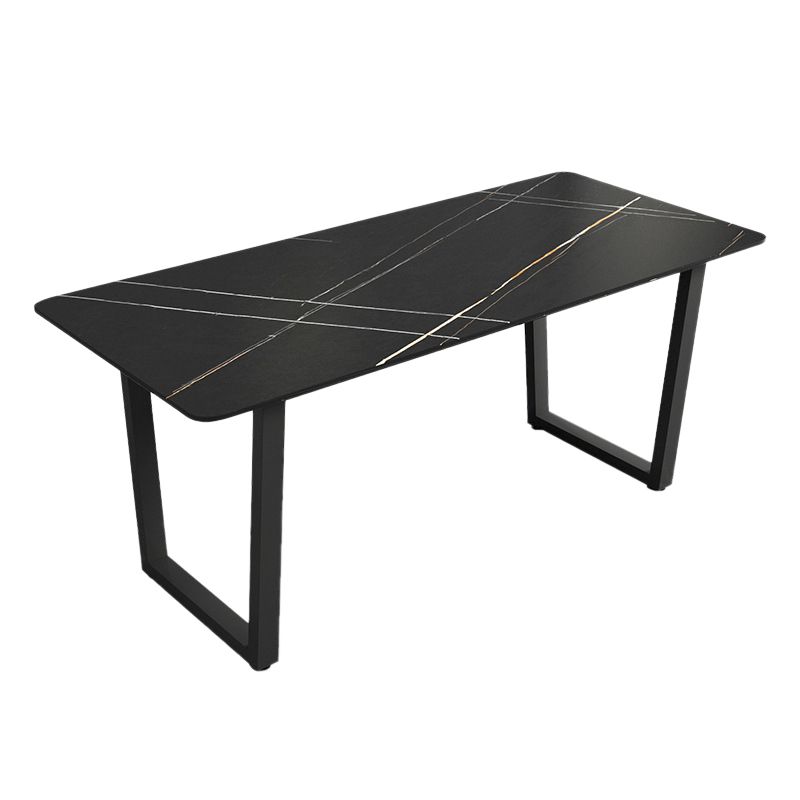 Moderne 1/5 stukken Dinerset rechthoekige stenen eettafel ingesteld voor woonkamer