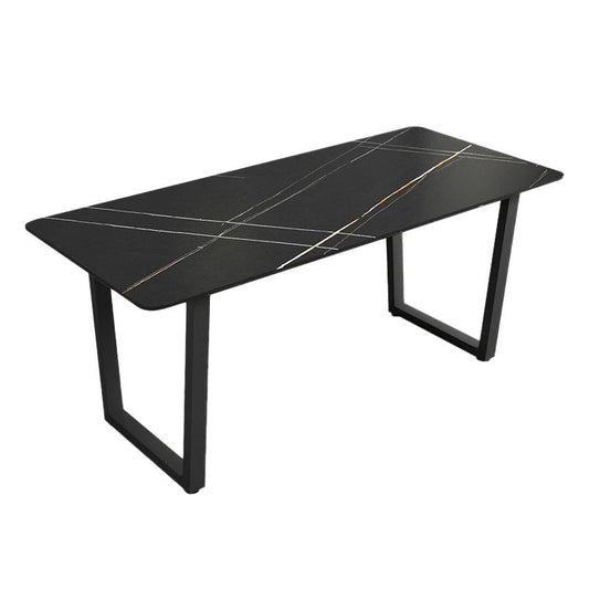 Modern 1/5 Pieces Dining Set Rectangle Stone Dining Table Set for Living Room