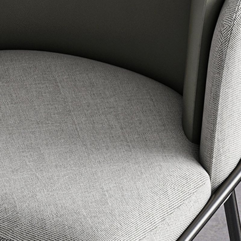 Contemporary Metal Dining Chairs Upholstered Armless Dining Chairs for Home Use Clearhalo ' kitchen&dining_furn' 'Dining Chairs' 'Dining Tables & Seating' 'dining_chair' 'furn' 'furn_dining_chair' 'Furniture' 'furniture_dining_chair' 'Kitchen & Dining Furniture' 'kitchen' 1200x1200_be488cad-8691-4012-ab15-6492bbe78756