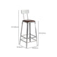 Metal Dining Stools Contemporary Armless Faux Leathe Bar Stools Clearhalo 'Bar Furniture' 'Bar Stools' 'bar_stools' 'furn' 'furn_bar_stools' 'Furniture' 'Kitchen & Dining Furniture' 1200x1200_be4cf6be-4dc5-4161-a98b-f25a6dddbb27