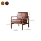 Pu Leather Arm Chair Square Arms Solid Wood Frame Pillow Back Chair Clearhalo 'Accent Chairs' 'accent_chairs' 'Chairs & Seating' 'furn' 'furn_accent_chairs' 'Furniture' 'Living Room Furniture' 1200x1200_be4d2b94-aa3c-4ded-929a-6d5ed2c6c534