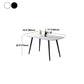 Rectangle Stone Dining Table Modern Dining Table with 4 Black Legs Clearhalo 'Dining Tables & Seating' 'Dining Tables' 'dining_table' 'furn' 'furn_dining_table' 'Furniture' 'furniture_dining_table' 'Kitchen & Dining Furniture' 1200x1200_be4ef911-e20c-49e5-8084-1c76bea21891