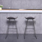 Glam Leather Bar Stool Backless Metal Base Counter Stool for Bristol