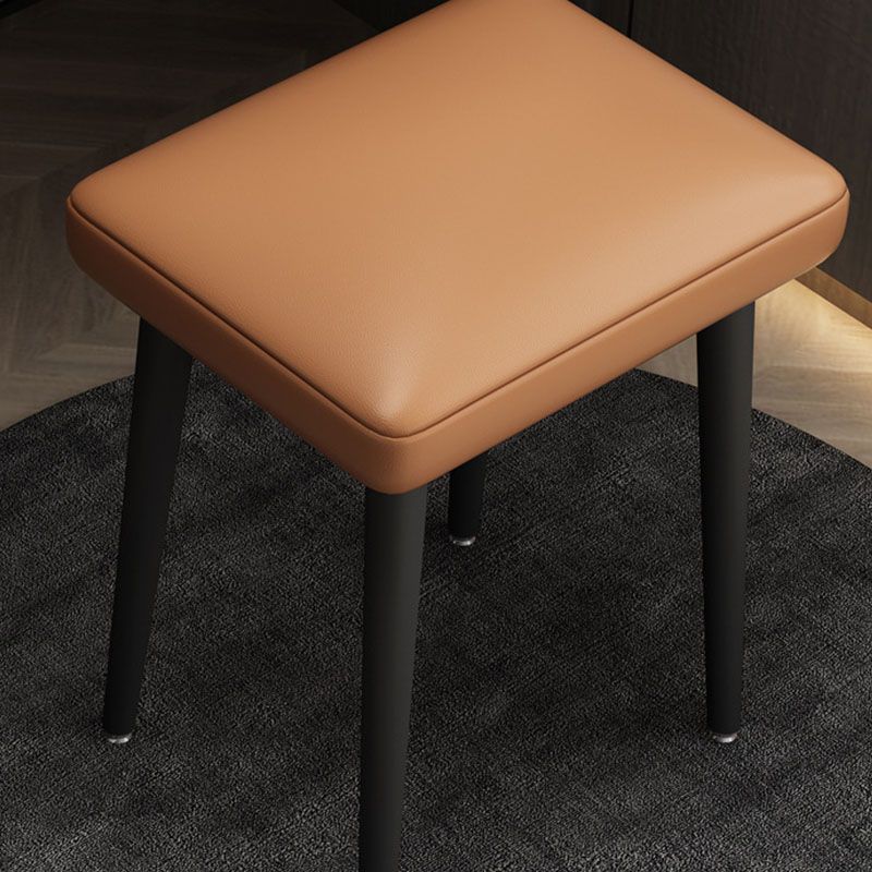 Contemporary Stone Top Make-up Vanity with 2 Storage Drawers