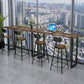Contemporary Rectangle Bar Dining Table Wood Sled Bar Height Table in Brown Clearhalo 'Bar Furniture' 'Bar Tables' 'bar_tables' 'furn' 'furn_bar_tables' 'Furniture' 'furniture_bar_tables' 'Kitchen & Dining Furniture' 'kitchen&dining_furn' 'kitchen' 1200x1200_be505882-4e32-4174-b2fb-5bda6a75d922