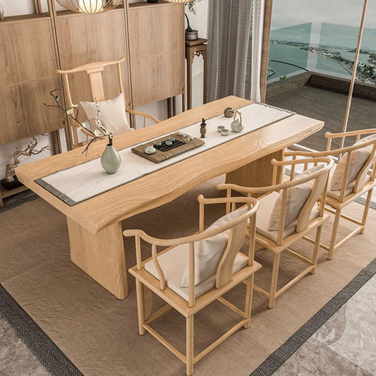 Modern Wood Dining Table Set 1/5 Pieces Dining Set for Home Use Clearhalo 'Dining Room Sets' 'Dining Tables & Seating' 'dining_room_set' 'furn' 'furn_dining_room_set' 'Furniture' 'Kitchen & Dining Furniture' 1200x1200_be511561-f144-4e46-b6db-5c6957d41369