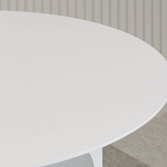 Tavolino in metallo tondo in metallo alto 19,6 "tavolino.