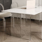 Contemporary 1/2/5/6 Pieces Dining Set Rectangle Acrylic Dining Room Set Clearhalo 'Dining Room Sets' 'Dining Tables & Seating' 'dining_room_set' 'furn' 'furn_dining_room_set' 'Furniture' 'furniture_dining_room_set' 'Kitchen & Dining Furniture' 1200x1200_be524a4f-3ee7-4d80-88aa-21a0b6836dcc