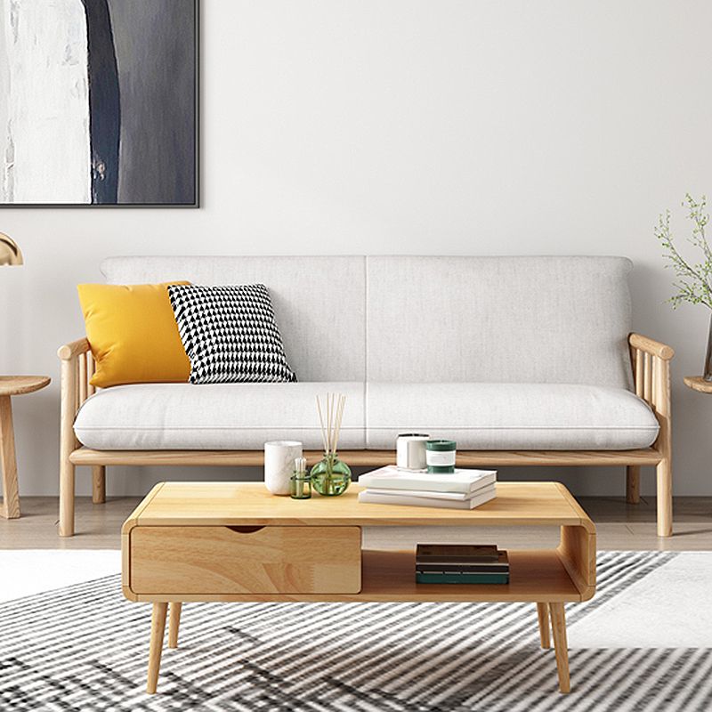 Linen Beige Upholstered Sofa Square Arm Settee with Wooden Legs for Apartment Clearhalo 'furn' 'furn_sofas' 'Furniture' 'furniture_sofas' 'Living Room Furniture' 'Sofa' 'sofas' 1200x1200_be526a2a-96ea-4b05-a01d-704e3322f6a6