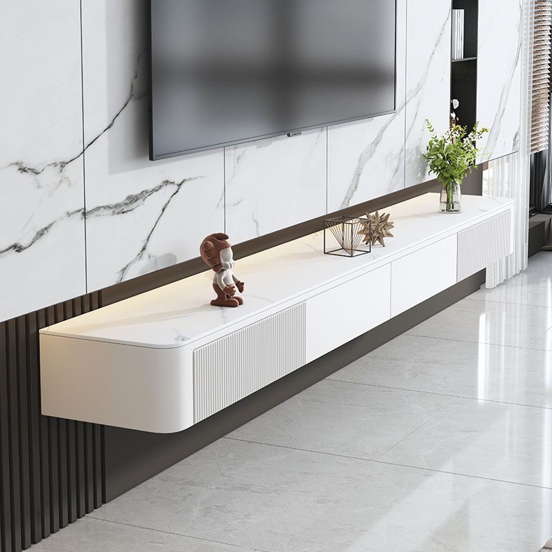Modern White TV Stand Floating TV Media Stand with Drawers for Living Room Clearhalo 'furn' 'furn_tv_stands_entertainment_centers' 'Furniture' 'Living Room Furniture' 'TV Stands & Entertainment Centers' 'TV Stands & Media Storage Furniture' 'tv_stands_entertainment_centers' 1200x1200_be52fbe3-b4c4-495e-964d-14cd4b2b51ff