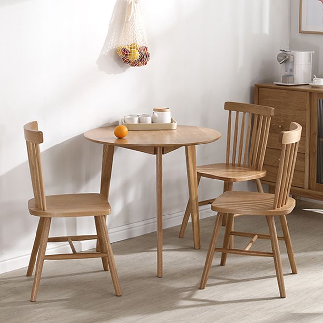 Round Tripod Base Dining Site Table Contemporary Dinette Table with Solid Wood Clearhalo ' dining_table' 'Dining Tables & Seating' 'Dining Tables' 'furn' 'furn_dining_table' 'Furniture' 'furniture_dining_table' 'Kitchen & Dining Furniture' 'kitchen&dining_furn' 'kitchen' 'kitchen_dining_table' 1200x1200_be5478bf-81ca-43c6-b343-7c0b49d5c880