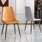Home Scandinavian Side Chair Solid Back Metal Dining Room Chair with Black Legs Clearhalo ' kitchen&dining_furn' 'Dining Chairs' 'Dining Tables & Seating' 'dining_chair' 'furn' 'furn_dining_chair' 'Furniture' 'furniture_dining_chair' 'Kitchen & Dining Furniture' 'kitchen' 1200x1200_be56695f-3c24-46b6-86bb-27de94dc5bf3