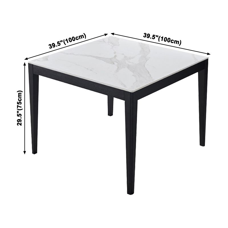 Square Shape White Dining Table Sintered Stone Table Industrial with 4 Legs Clearhalo ' dining_table' 'Dining Tables & Seating' 'Dining Tables' 'furn' 'furn_dining_table' 'Furniture' 'furniture_dining_table' 'Kitchen & Dining Furniture' 'kitchen&dining_furn' 'kitchen' 'kitchen_dining_table' 1200x1200_be57412d-cf00-4d66-a181-ab51cdcef08b