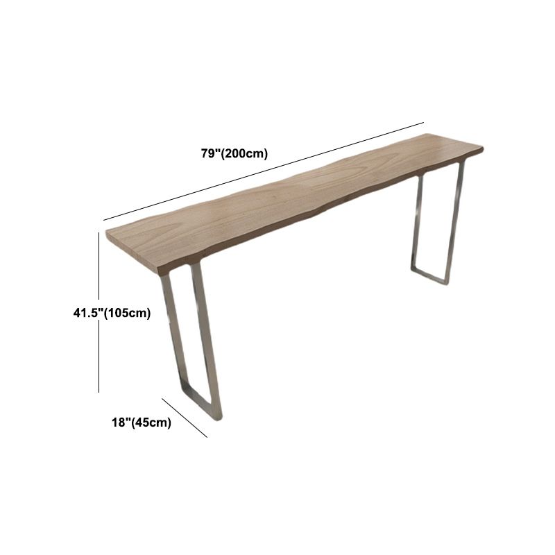 Luxurious Rectangle Solid Wood Bar Table Set 1/5 Pieces Counter Table with Backless Stools Clearhalo 'Bar Furniture' 'furn' 'furn_home_bar_bar_sets' 'Furniture' 'Home Bars & Bar Sets' 'home_bar_bar_sets' 'Kitchen & Dining Furniture' 1200x1200_be57790a-b698-44aa-9980-237bc9144e54