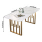 Traditional Luxury Rectangle Dining Table Sintered Stone Table with Double Pedestal Clearhalo ' dining_table' 'Dining Tables & Seating' 'Dining Tables' 'furn' 'furn_dining_table' 'Furniture' 'furniture_dining_table' 'Kitchen & Dining Furniture' 'kitchen&dining_furn' 'kitchen' 'kitchen_dining_table' 1200x1200_be58a173-b87d-4394-bcef-2118381fe9c2