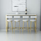 White Glam Style Table in Iron and Faux Marble Milk Tea Shop Bar Table Clearhalo 'Bar Furniture' 'Bar Tables' 'bar_tables' 'furn' 'furn_bar_tables' 'Furniture' 'furniture_bar_tables' 'Kitchen & Dining Furniture' 1200x1200_be595179-0d54-4324-bbaf-801543e8161e