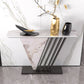 Glam Rectangle Console Sofa Table with Scratch Resistant Top for Hall