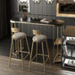 Contemporary Counter Height Dining Table Marble Oval Storage Bistro Table (only table) Clearhalo 'Bar Furniture' 'Bar Tables' 'bar_tables' 'Furniture' 'furniture_bar_tables' 'Kitchen & Dining Furniture' 'kitchen&dining_furn' 'kitchen' 1200x1200_be59fda6-d4ef-45d2-a26b-5db96648e726