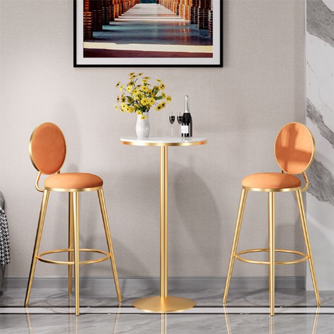 Modern Round Bar Table Set 1/3 Pcs Solid Wood Bar Table and Leather Upholstered Stools Clearhalo 'Bar Furniture' 'furn' 'furn_home_bar_bar_sets' 'Furniture' 'Home Bars & Bar Sets' 'home_bar_bar_sets' 'Kitchen & Dining Furniture' 1200x1200_be5a64fa-136c-4c0d-a549-838180e1ac83