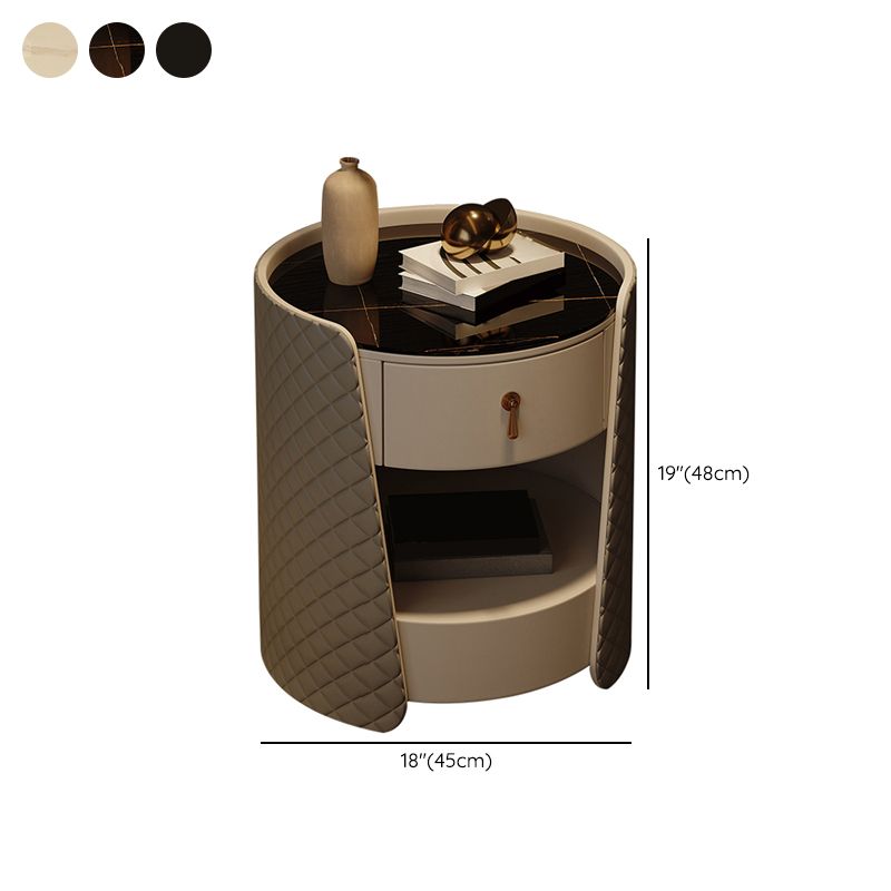 1 Drawer Glam Accent Table Nightstand Antique Finish Nightstand Clearhalo 'Bedroom Furniture' 'furn' 'furn_night_stand' 'Furniture' 'night_stand' 'Nightstands' 1200x1200_be5c3bb6-87d0-4159-a93c-17d433ab92de
