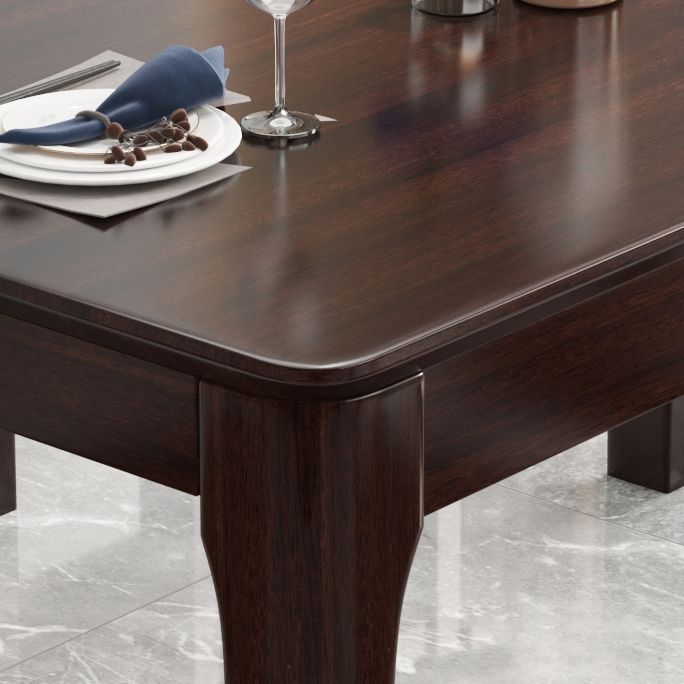 Industrial Standard Solid Wood Dining Table Rectangle Kitchen Dining Table with 4 Legs Base Clearhalo ' dining_table' 'Dining Tables & Seating' 'Dining Tables' 'furn' 'furn_dining_table' 'Furniture' 'furniture_dining_table' 'Kitchen & Dining Furniture' 'kitchen&dining_furn' 'kitchen' 'kitchen_dining_table' 1200x1200_be5ce515-9fa2-4d29-a054-ca60674daf4f