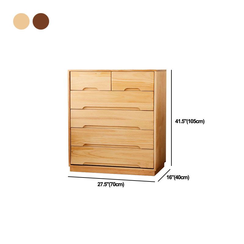 Modern Solid Wood Lingerie Chest Bedside Vertical Storage Chest