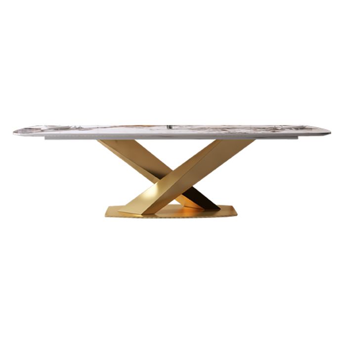 Rectangle Luxury Dining Table White Tone Fixed Table of Sintered Stone Clearhalo ' dining_table' 'Dining Tables & Seating' 'Dining Tables' 'furn' 'furn_dining_table' 'Furniture' 'furniture_dining_table' 'Kitchen & Dining Furniture' 'kitchen&dining_furn' 'kitchen' 'kitchen_dining_table' 1200x1200_be60f4a4-a76d-44c8-8749-1a7b15af3bc1