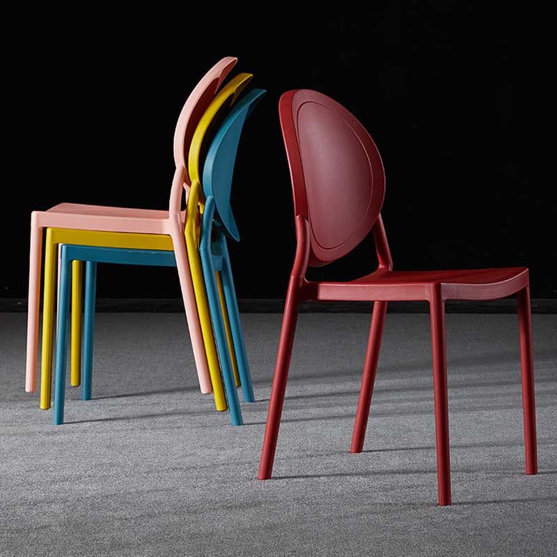 Glam Style Plastic Side Chair Matte Finish Dining Chair for Dinning Room Clearhalo ' kitchen&dining_furn' 'Dining Chairs' 'Dining Tables & Seating' 'dining_chair' 'furn' 'furn_dining_chair' 'Furniture' 'furniture_dining_chair' 'Kitchen & Dining Furniture' 'kitchen' 1200x1200_be61d7cd-02f6-4fa5-8ae2-03312cc23536