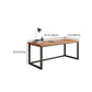 Modern Rectangular Writing Desk Solid Wood Office Desk with Metal Base Clearhalo 'furn' 'furn_office_desk' 'Furniture' 'Office Desks' 'Office Furniture' 'office_desk' 1200x1200_be63619d-fd2c-4a9b-9c8c-5f5323fb9e77
