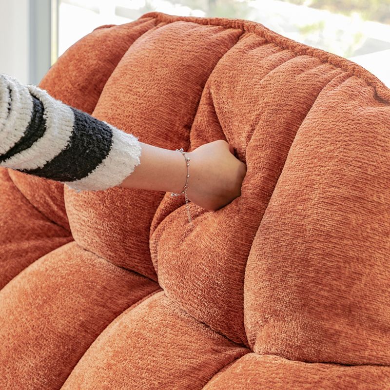 Moderna sedia reclinabile reclinabile standard a colore solido con tasca laterale