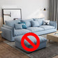 Nordic Loose Back Linen Sofa & Chaise Square Arm Cushions Sofa