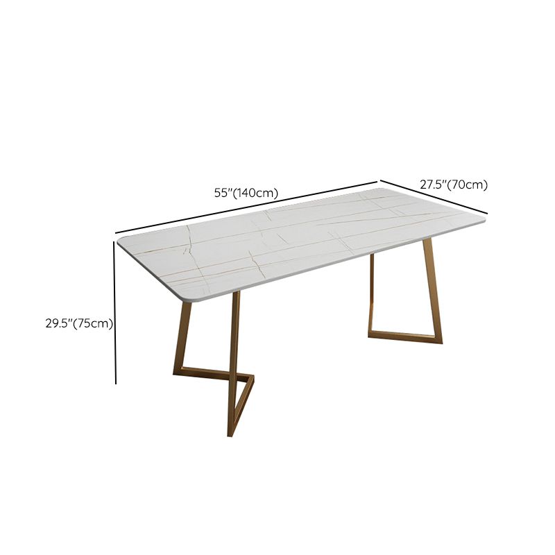 Moderne stijl werktafel gesinterde steenwit Writing Bureau