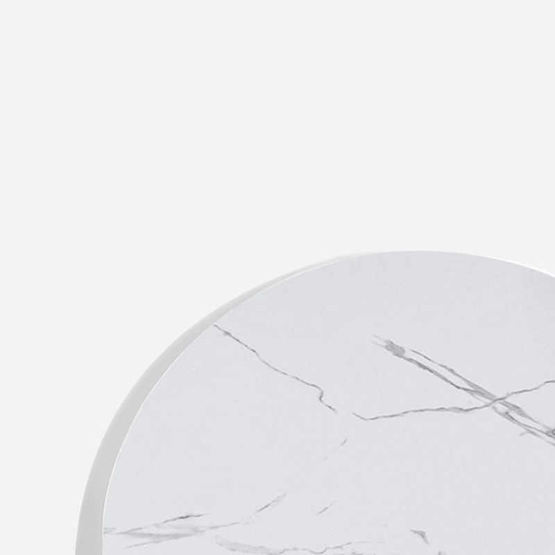 Tavolo da soggiorno in legno massiccio/marmo rotondo scandinavo