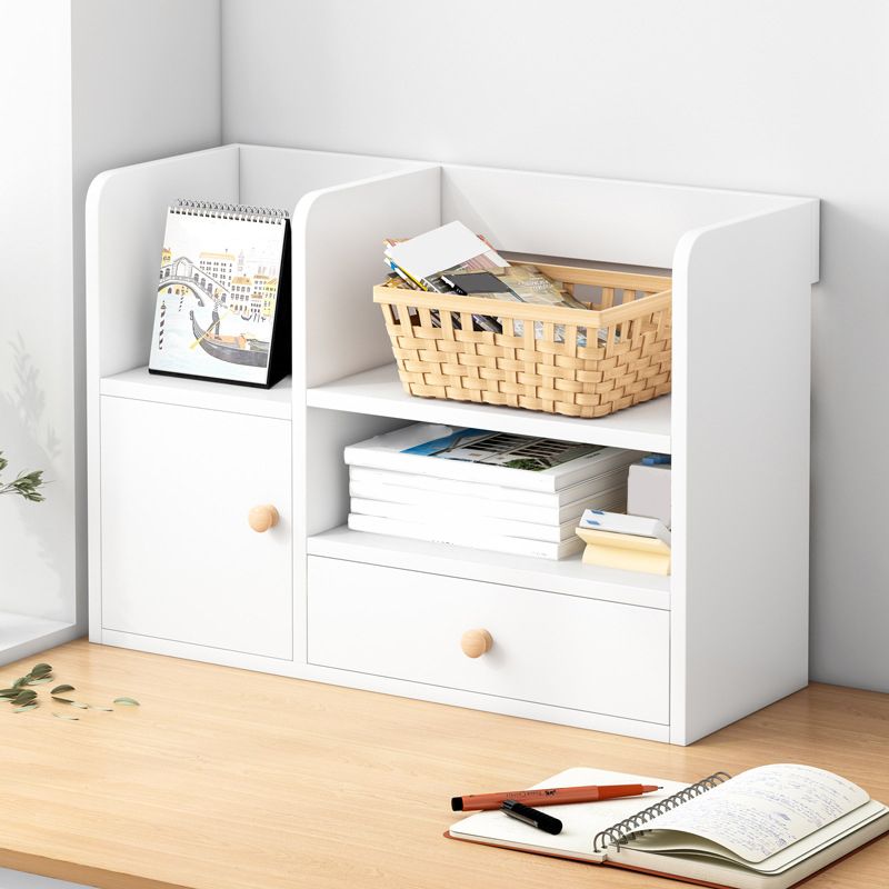 Closed Back Bookshelf Engineered Wood Contemporary Bookcase with Shelves Clearhalo 'Bookcases' 'furn' 'furn_bookcases' 'Furniture' 'Office Furniture' 1200x1200_be6aa509-9095-4f0d-b911-2e179a85bd6f