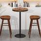 Modern Round Bar Dining Table Indoor Wood Top Bar Height Pub Table Iron Base Clearhalo 'Bar Furniture' 'Bar Tables' 'bar_tables' 'furn' 'furn_bar_tables' 'Furniture' 'furniture_bar_tables' 'Kitchen & Dining Furniture' 'kitchen&dining_furn' 'kitchen' 1200x1200_be6b61be-00b5-498a-9dfe-09d16e2bcbf6