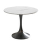 Round Sintered Stone Dining Table Traditional Luxury Tulip Table Clearhalo 'Dining Tables & Seating' 'Dining Tables' 'dining_table' 'furn' 'furn_dining_table' 'Furniture' 'furniture_dining_table' 'Kitchen & Dining Furniture' 'kitchen' 'kitchen_dining_table' 1200x1200_be6b73ce-ab6d-48b5-a094-732016462640