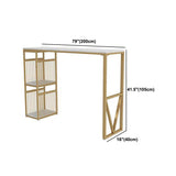 Glam1/3 pezzi tavolo da bar set rettangolo tavolino in marmo con sgabelli alti