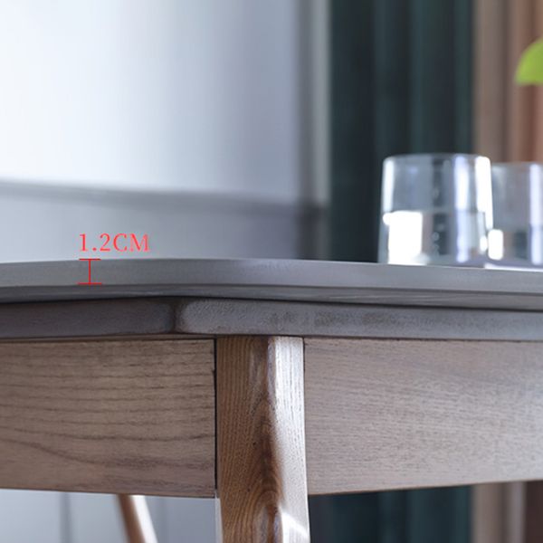 Sintered Stone Top Dining Table in Black Rectangle Table with Wooden Base and 4 Legs Clearhalo ' dining_table' 'Dining Tables & Seating' 'Dining Tables' 'furn' 'furn_dining_table' 'Furniture' 'furniture_dining_table' 'Kitchen & Dining Furniture' 'kitchen&dining_furn' 'kitchen' 'kitchen_dining_table' 1200x1200_be6e1bc8-f8ac-4272-8c9b-5124a962247a