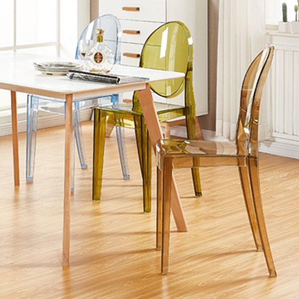Scandinavian Style Dining Side Chair Open Back Plastic Dining Armless Chairs (Set of 4) Clearhalo ' kitchen&dining_furn' 'Dining Chairs' 'Dining Tables & Seating' 'dining_chair' 'furn' 'furn_dining_chair' 'Furniture' 'furniture_dining_chair' 'Kitchen & Dining Furniture' 'kitchen' 1200x1200_be6eeddd-12fa-4ff5-adcd-ea01d17dc33e