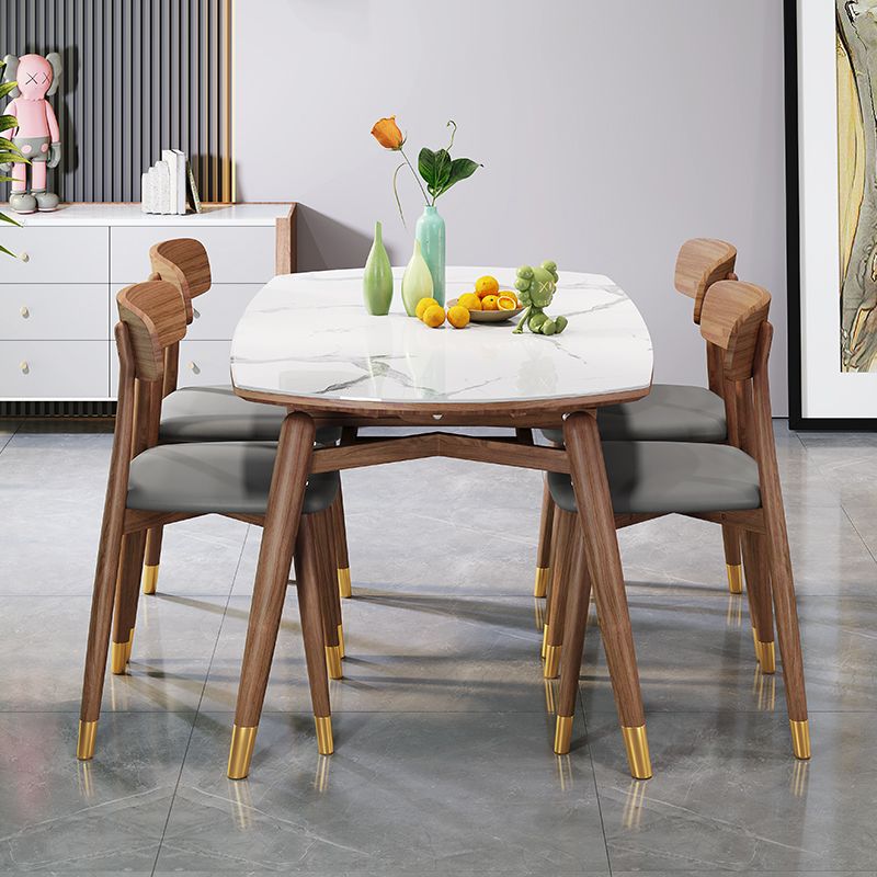 Traditional Luxury Dining Table Round Sintered Stone Dining Table with Wooden Base Clearhalo ' dining_table' 'Dining Tables & Seating' 'Dining Tables' 'furn' 'furn_dining_table' 'Furniture' 'furniture_dining_table' 'Kitchen & Dining Furniture' 'kitchen&dining_furn' 'kitchen' 'kitchen_dining_table' 1200x1200_be6f0735-210b-454c-af9c-259205645b3b