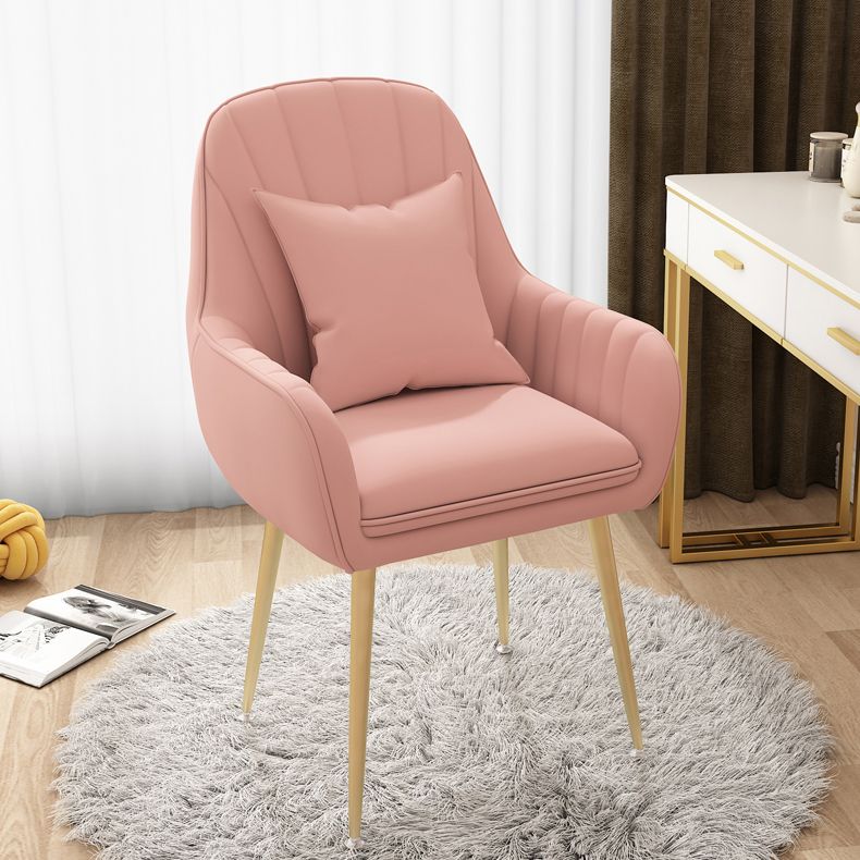 Metal Contemporary Home Side Chair Parsons Chair 18'' Wide Chair for Kitchen Clearhalo ' kitchen&dining_furn' 'Dining Chairs' 'Dining Tables & Seating' 'dining_chair' 'Furniture' 'furniture_dining_chair' 'Kitchen & Dining Furniture' 'kitchen' 1200x1200_be6f09e0-46a8-4bc1-aed9-04f1308b53b2