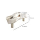 Marble White Single Coffee Table Modern Free-Form Coffee Table Clearhalo 'Coffee & Accent Tables' 'Coffee Tables' 'coffee_tables' 'furn' 'furn_coffee_tables' 'Furniture' 'Living Room Furniture' 1200x1200_be6f77a7-fd3d-4b0c-9602-1293f70ae4d2