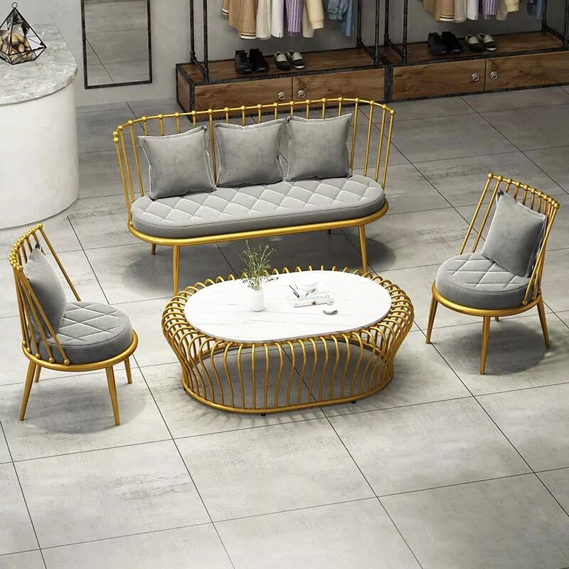 Canapé sans bras de couleur unie industrielle avec oreiller en arrière pour le salon