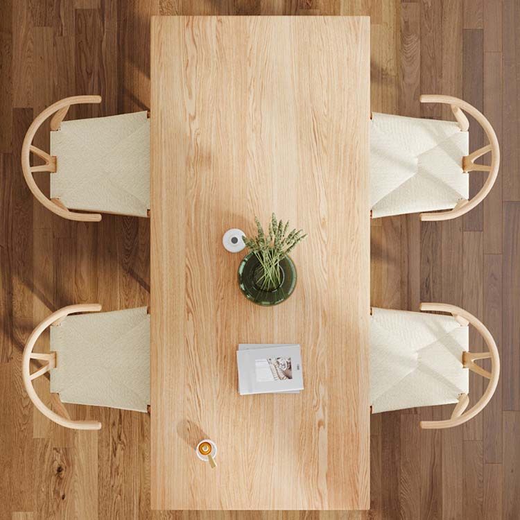 Modern Style Double Pedestal Table Pine Wood Table for Dining Room Clearhalo 'Dining Tables & Seating' 'Dining Tables' 'dining_table' 'furn' 'furn_dining_table' 'Furniture' 'Kitchen & Dining Furniture' 1200x1200_be718c0a-265d-46cd-a3f4-920c01b277eb