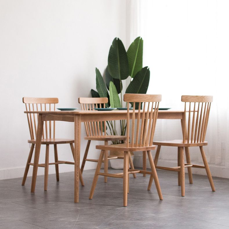 Rectangle Oak Wood Table in Nature Modern Dining Table with 4 Legs for Restaurant Clearhalo ' dining_table' 'Dining Tables & Seating' 'Dining Tables' 'furn' 'furn_dining_table' 'Furniture' 'furniture_dining_table' 'Kitchen & Dining Furniture' 'kitchen&dining_furn' 'kitchen' 'kitchen_dining_table' 1200x1200_be768447-cf53-461a-a778-ff482915e571